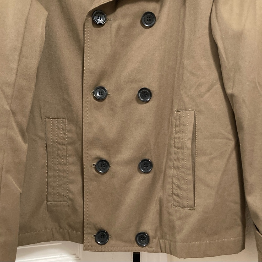 Projek Raw Jacket Coat Men’s Brown Size M Double Breasted Outdoor Winter Travel - Picture 4 of 15